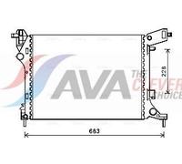 AVA Coolant Radiator FTA2413 for Fiat 500L (2013) 1.4