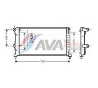 Engine Cooling Radiator Component Fits FIAT Doblo MPV AVA Clever Choice FTA2250