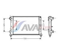 Engine Cooling Radiator Component Fits FIAT Doblo MPV AVA Clever Choice FTA2261