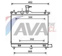Engine Cooling Radiator Component Fits Hyundai I10 1 2 AVA Clever Choice HY2290