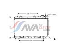 AVA COOLING SYSTEMS SU2054 Engine radiator