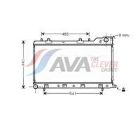AVA Coolant Radiator SU2071 for Subaru Forester (2002) 2.5