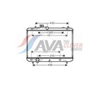 AVA Coolant Radiator SZA2083 for SUZUKI SWIFT (2005) 1.3 etc