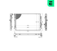 ERA 673188 Engine radiator