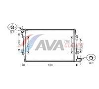 Engine Cooling Radiator Fits Audi A3 Sportback SEAT AVA Clever Choice VNA2255