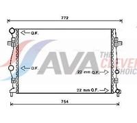 Engine Cooling Radiator Fits Audi A3 Sportback SEAT AVA Clever Choice VNA2343