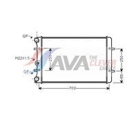 Engine Cooling Radiator Fits Audi A3 TT Roadster SEAT AVA Clever Choice AI2155