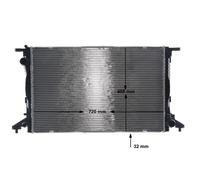Engine Cooling Radiator Fits Audi A4 Allroad A5 A6 Bentley VW MAHLE CR960000S