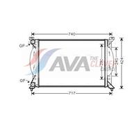 AVA Coolant Radiator AI2201 for SEAT EXEO (2009) 1.6 etc