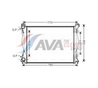Engine Cooling Radiator Fits Audi A6 C6 Avant AVA Clever Choice AI2233