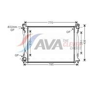 Engine Cooling Radiator Fits Audi A6 C6 Avant AVA Clever Choice AI2235