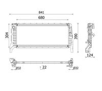MAHLE CR 2748 000P RADIATOR ENGINE COOLING MAN