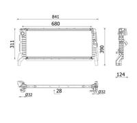 MAHLE CR 2749 000P Engine radiator