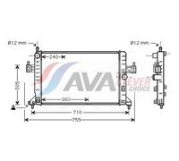 PRASCO OL2305 Engine radiator