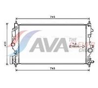 AVA Coolant Radiator OL2683 for Opel Zafira Tourer (2012) 2.0 CDTI