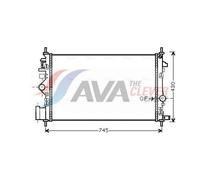 PRASCO OLA2474 Engine radiator