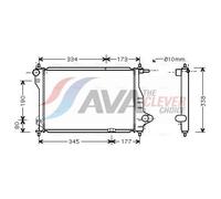 PRASCO DW2075 Engine radiator