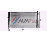 Engine Cooling Radiator Fits Citroen C4 Aircross AVA Clever Choice MT2276