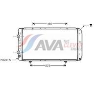 PRASCO PEA2146 Engine radiator