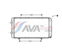 Engine Cooling Radiator Fits Citroen Relay 1 Van BUS AVA Clever Choice PEA2268