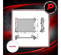 DENSO DRM37002 Engine radiator