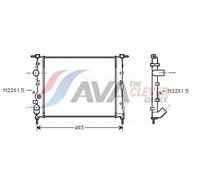 Engine Cooling Radiator Fits Dacia Logan MCV Express AVA Clever Choice RTA2197