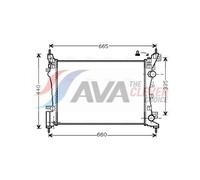 Engine Cooling Radiator Fits FIAT Grande Punto Opel AVA Clever Choice OLA2408