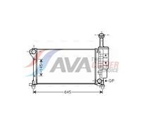 Fits Fiat Panda Radiator Manual-Ac 1.1 8V 1.2 8V 1.2 8V Multi-Eco 6 - 2003-2012