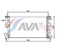 AVA Coolant Radiator FD2475 for FORD FOCUS (2011) 1.6 TI-VCT etc
