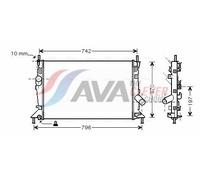Engine Cooling Radiator Fits Ford C-Max Focus 2 Saloon AVA Clever Choice FDA2370