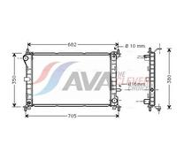 AVA Coolant Radiator FD2264 for Ford Focus (1999) 1.4