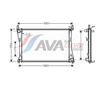 AVA Coolant Radiator FDA2325 for FORD FIESTA (2002) 1.2 etc