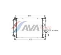 Radiator FD2152 AVA 1664043 1664051 1664072 1664073 1664633