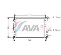 AVA Coolant Radiator FD2219 for FORD FIESTA (1996) 1.2 etc