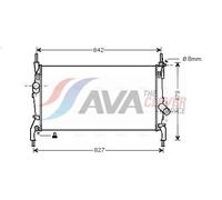 AVA Coolant Radiator FDA2405 for FORD TRANSIT 260 (2006) 2.2 TDCI etc