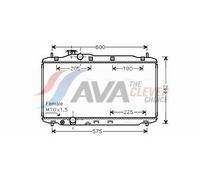 AVA Coolant Radiator HD2189 for HONDA CIVIC (2006) 1.8 IVTEC etc