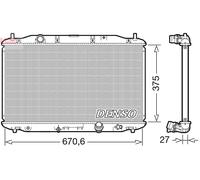Engine Cooling Radiator Fits Honda Civic Viii Hatchback - Denso DRM40106