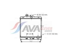 AVA Coolant Radiator HD2120 for HONDA CIVIC (1992) 1.3 etc