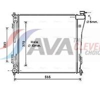 Engine Cooling Radiator Fits Hyundai I40 1 CW AVA Clever Choice HY2305