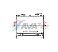 Fits KIA SORENTO I 2002-2009 MPV SORENTO (2003) 2.5 CRDI Radiator KAA2058