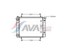 Engine Cooling Radiator Fits Land Rover Discovery 1 AVA Clever Choice AUA2082