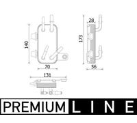 Engine Cooling Radiator Fits Land Rover Discovery Range Rover MAHLE CR2200000P