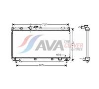 Engine Cooling Radiator Fits Lexus IS 1 Sportcross AVA Clever Choice TO2321