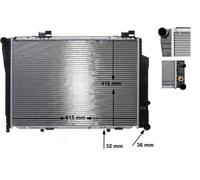 Engine Cooling Radiator Fits Mercedes-Benz C-Class CLK E-Class MAHLE CR270000S