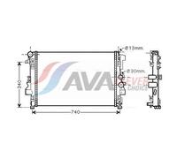 Engine Cooling Radiator Fits Mercedes Viano Vito BUS AVA Clever Choice MSA2356