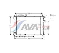 AVA Coolant Radiator AU2111 for MG EXPRESS (2003) 1.4 etc