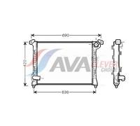 AVA Coolant Radiator BWA2314 for MINI MINI ONE (2001) 1.6 etc
