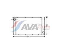 AVA Coolant Radiator BWA2333 for MINI MINI CLUBMAN (2008) 1.6 COOPER D etc