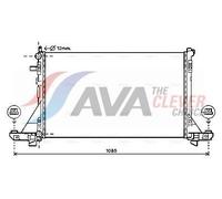 AVA Coolant Radiator RT2561 for Opel Movano (2010) 2.3 CDTI