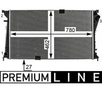 Mahle Engine Cooling Radiator CR 19 000P Genuine OE Quality for Renault & Opel